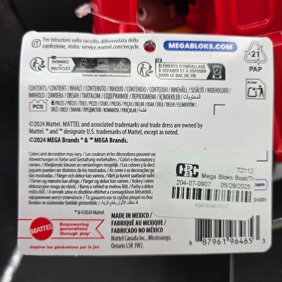 Mega Bloks Block Buddies Freddy Firetruck Toy 6 Pieces Age 1+ FSC Eco-Friendly P - Picture 9 of 9